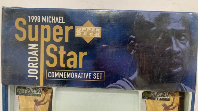 Photo 3 of VINTAGE COLLECTIBLE MICHAEL JORDAN COMMEMORATIVE SET BASKETBALL CARDS