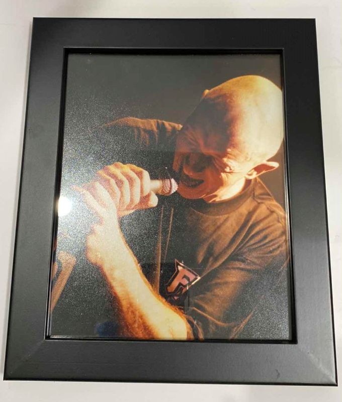 Photo 1 of FRAMED ROB HALFORD 1993 FIGHT FROM DECEMBER 11, 1993 AT HUNTRIDGE THEATRE 10” X 12”