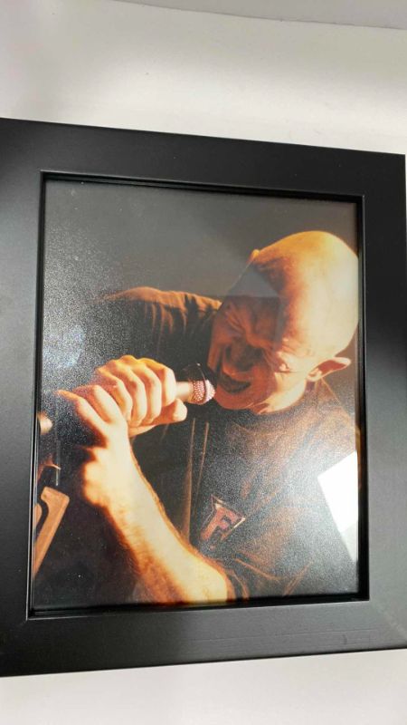 Photo 2 of FRAMED ROB HALFORD 1993 FIGHT FROM DECEMBER 11, 1993 AT HUNTRIDGE THEATRE 10” X 12”