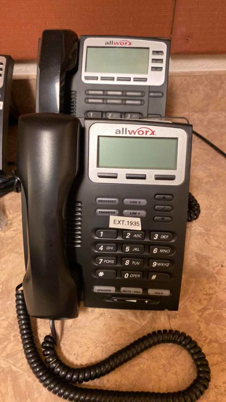 Photo 2 of ALLWORX 7 PIECE PHONE SYSTEM