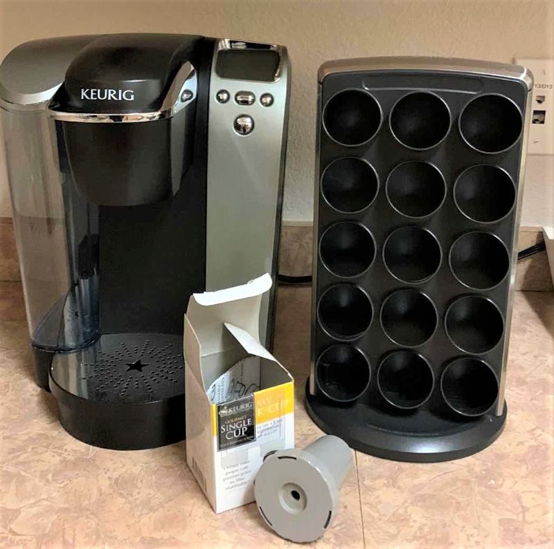 Photo 1 of KEURIG, K-CUP AND SPINNING ORGANIZER