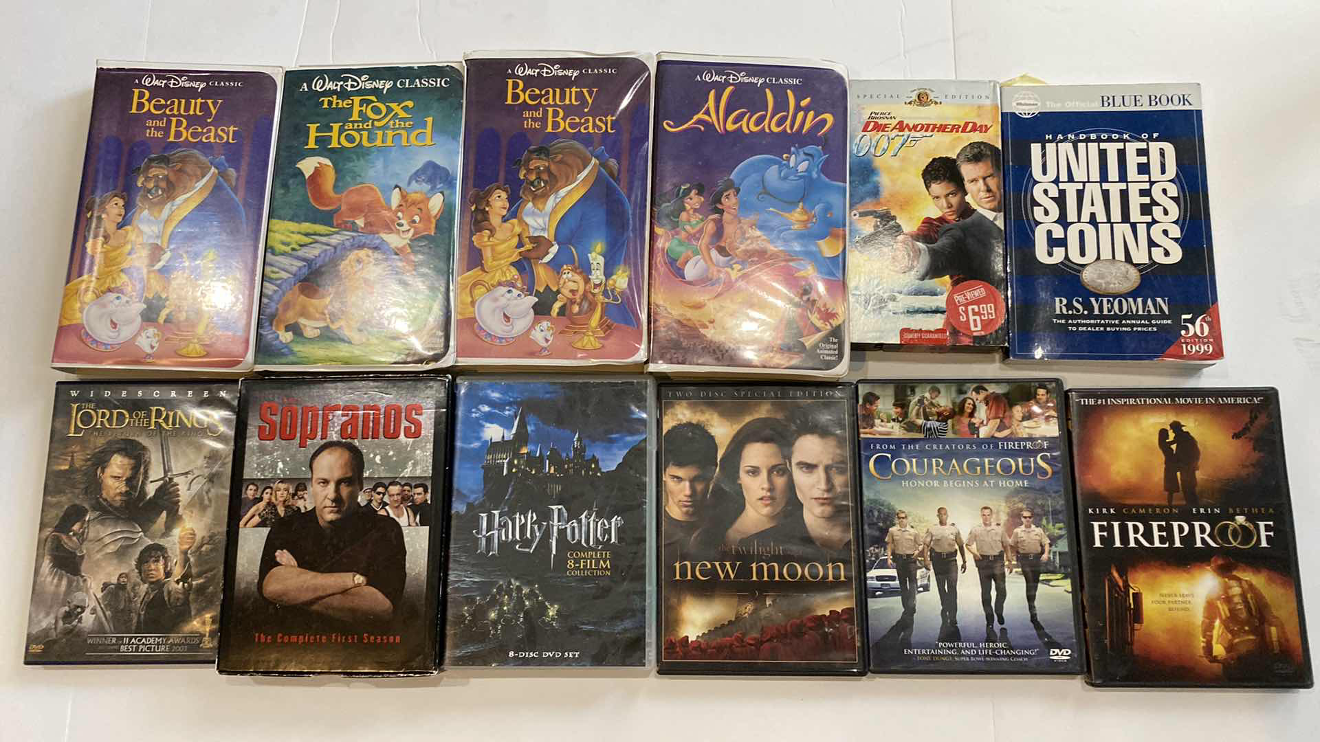 Photo 1 of 5 VHS MOVIES, 6 DVDS INCLUDING SOPRANOS FIRST SEASON AND US COINS BOOK