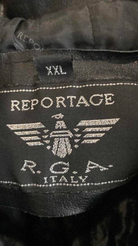 Photo 2 of MENS REPORTAGE RGA ITALY LEATHER JACKET SIZE XXL