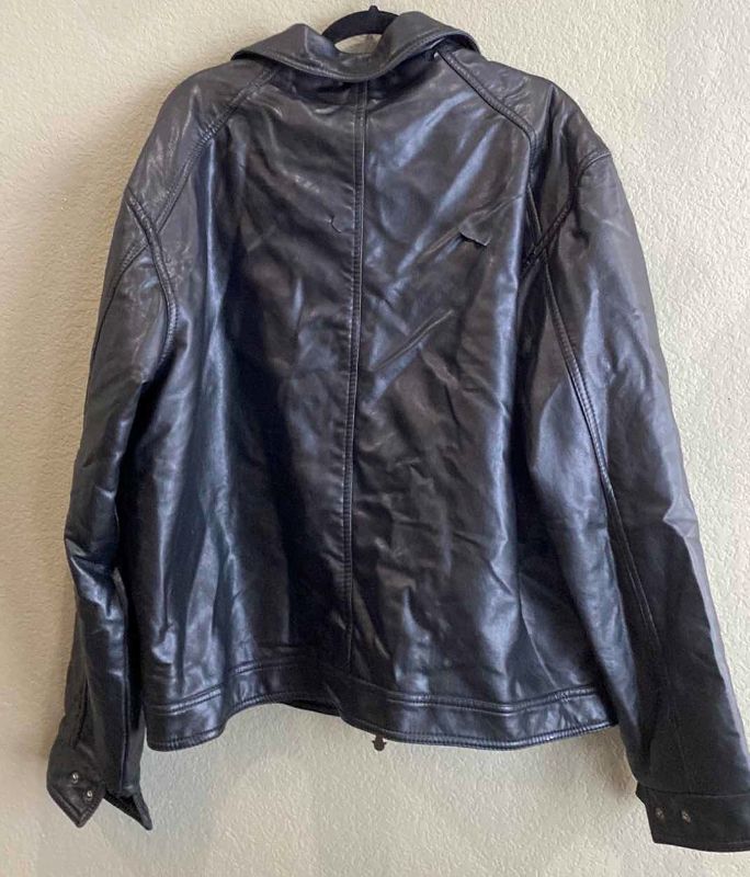 Photo 3 of MENS REPORTAGE RGA ITALY LEATHER JACKET SIZE XXL