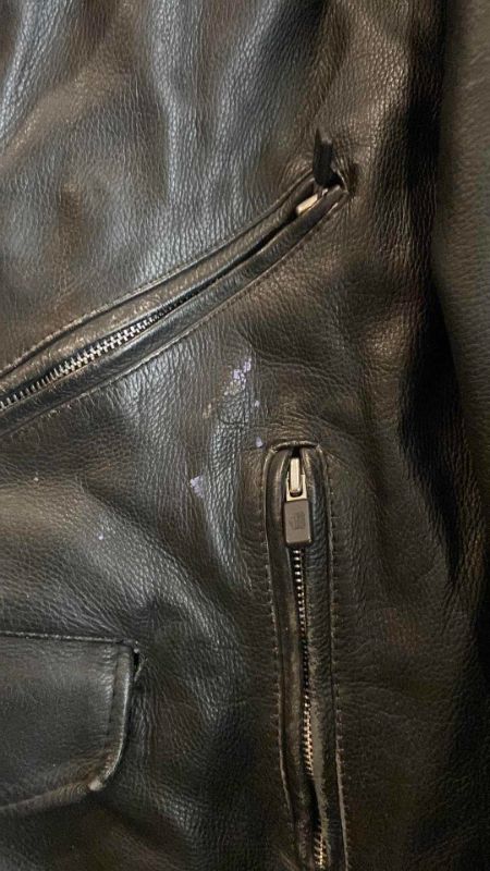 Photo 2 of MENS LEATHER BOMBER JACKET SIZE 52