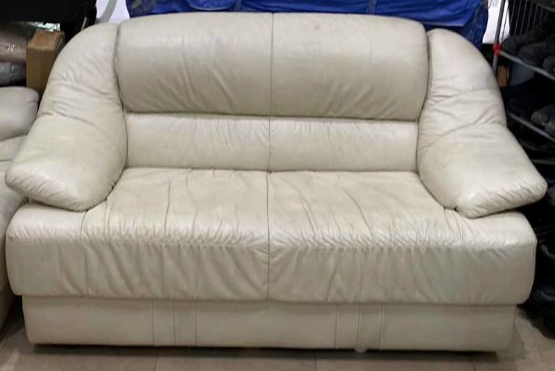 Photo 1 of NATUZZI ITALIAN LEATHER LOVE SEAT 60”