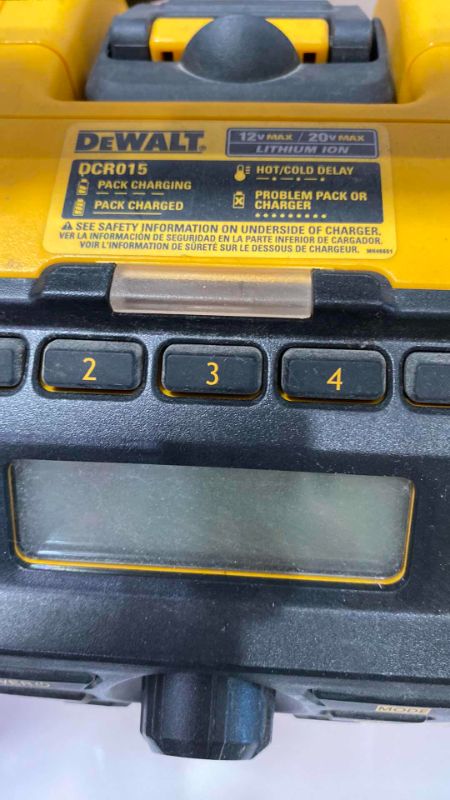 Photo 2 of DEWALT DCR015 WORK RADIO