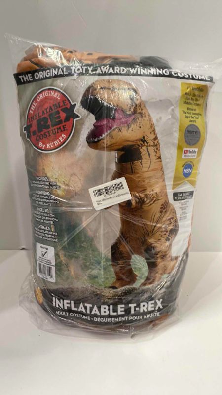 Photo 1 of ADULT INFLATABLE TREX COSTUME ONE SIZE FITS ALL