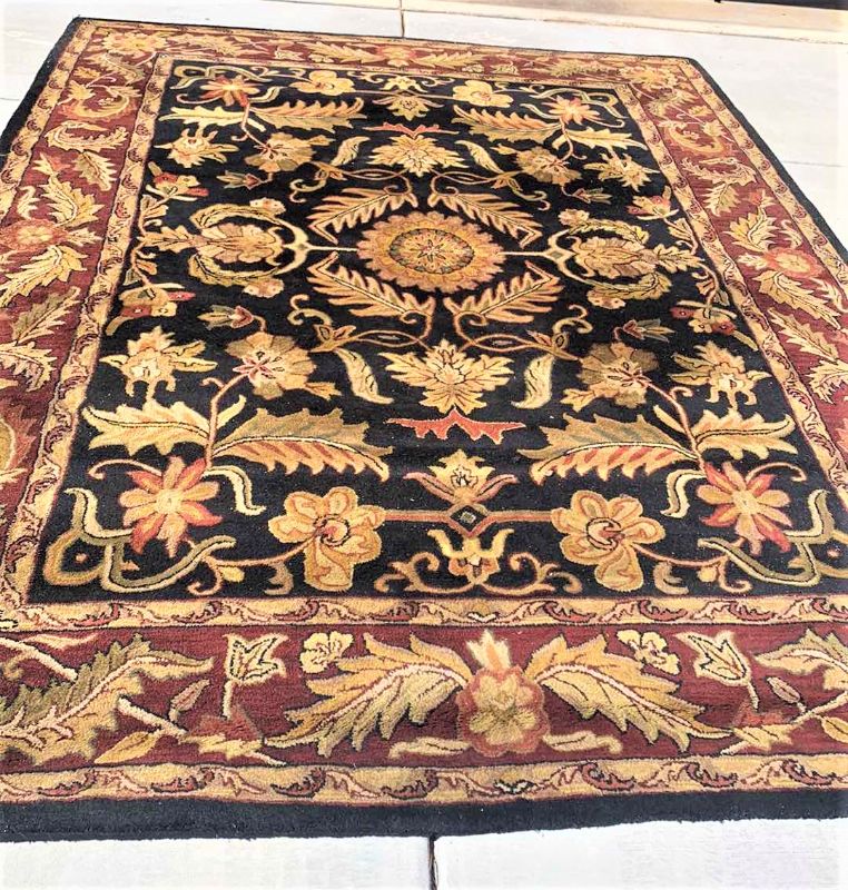 Photo 1 of CLASSIC WOOL COLLECTION 8’ x 11’ BLACK RUST AND GOLD WOOL RUG