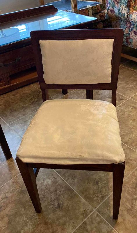 Photo 5 of ANTIQUE WOOD DESK AND CHAIR 34" X 18" H30"