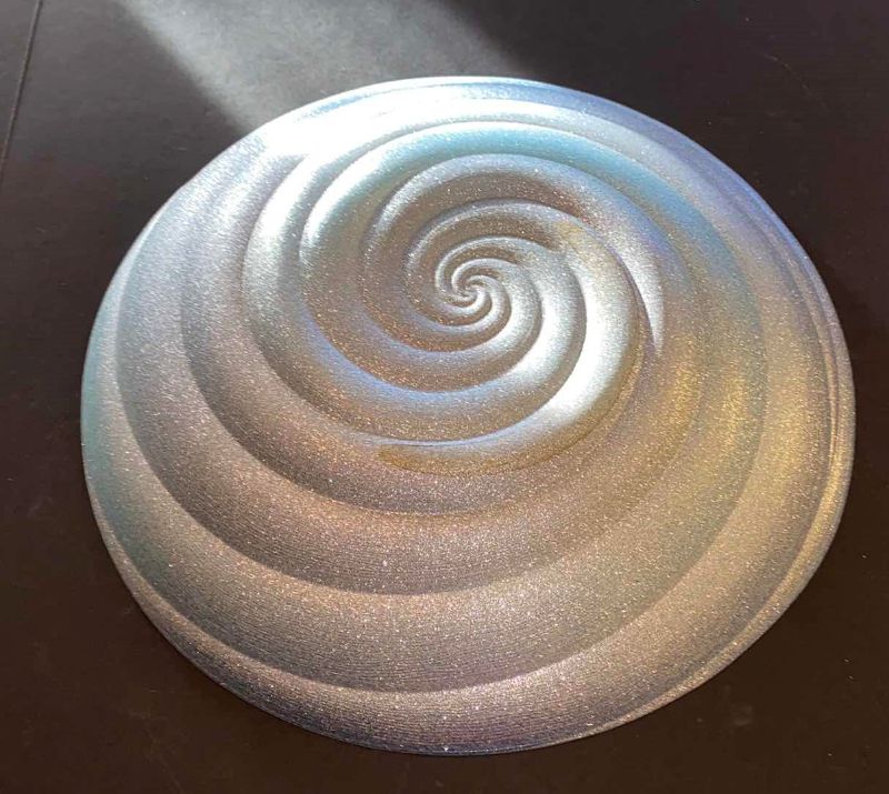 Photo 3 of 17" GLASS SWIRL DISPLAY BOWL