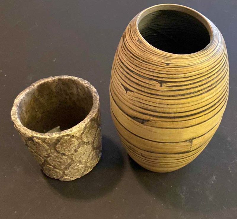 Photo 2 of 4 PIECES HOME DECOR CERAMIC AND BAMBOO