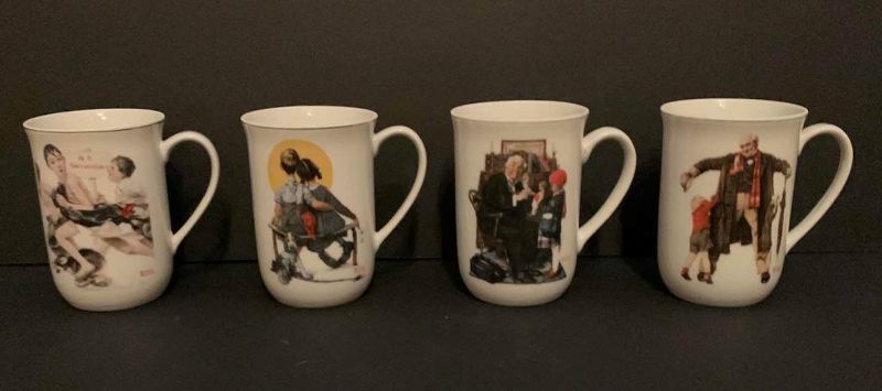Photo 1 of 4 - NORMAN ROCKWELL COFFEE MUGS, SATURDAY EVENING POST
