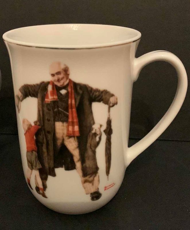 Photo 1 of 4 - NORMAN ROCKWELL COFFEE MUGS, SATURDAY EVENING POST