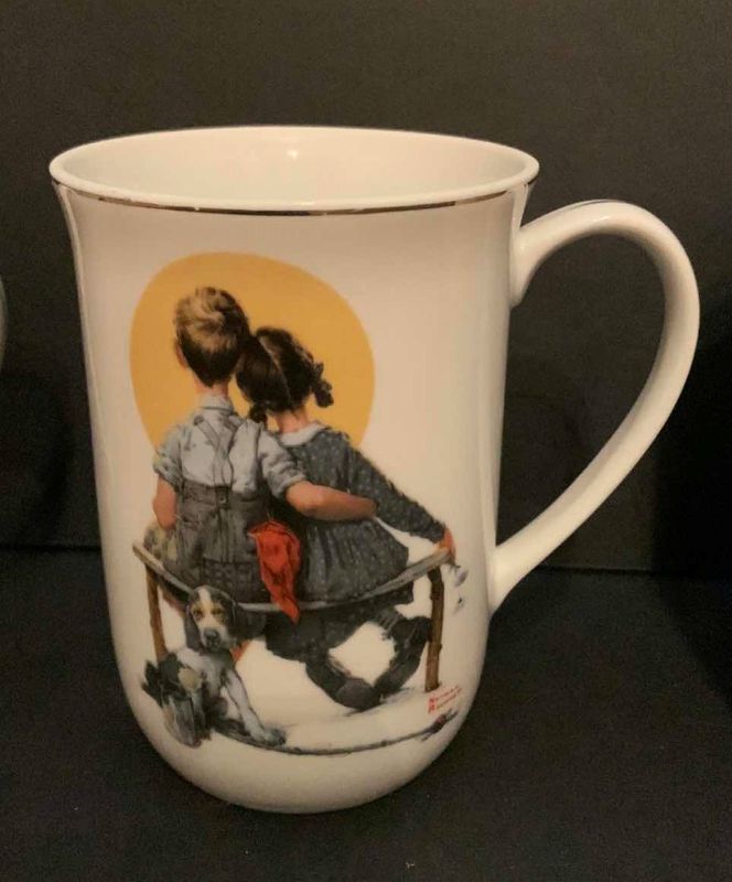 Photo 3 of 4 - NORMAN ROCKWELL COFFEE MUGS, SATURDAY EVENING POST