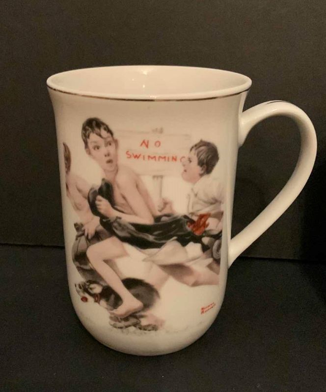 Photo 2 of 4 - NORMAN ROCKWELL COFFEE MUGS, SATURDAY EVENING POST