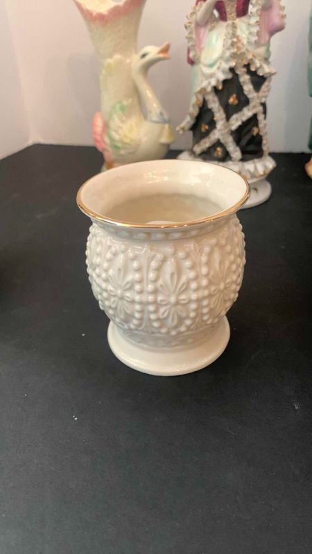 Photo 1 of 7 PIECE PORCELAIN ASSORTMENT, LENOX CANDLE HOLDER, VINTAGE PIECES AND MORE