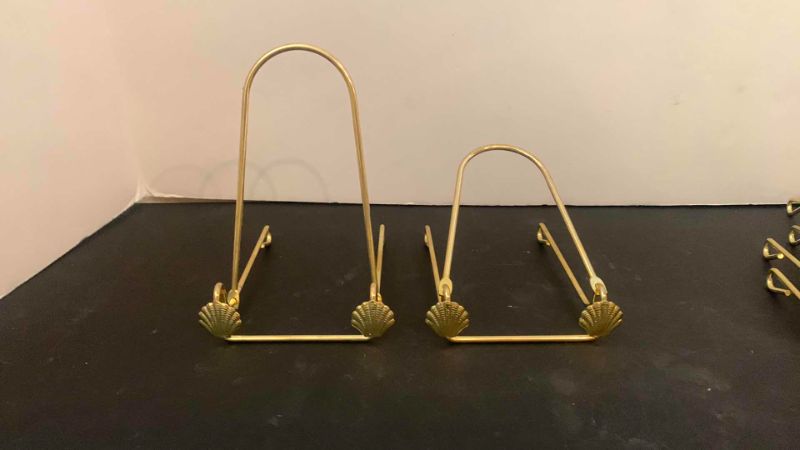 Photo 2 of 11 GOLD DECORATIVE DISPLAY STANDS