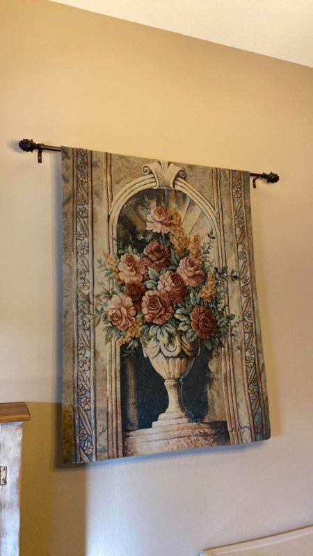 Photo 4 of TAPESTRY WALL HANGING INCLUDES ROD  35 X 49