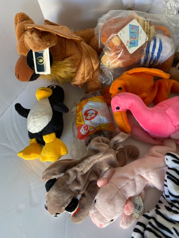 Photo 2 of ASSORTED BEANIE BABIES AND STUFFED ANIMALS