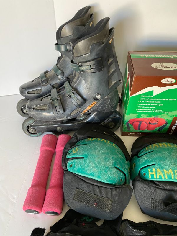 Photo 2 of ROLLER BLADES, PADS, WEIGHTS, AND HIKING SET