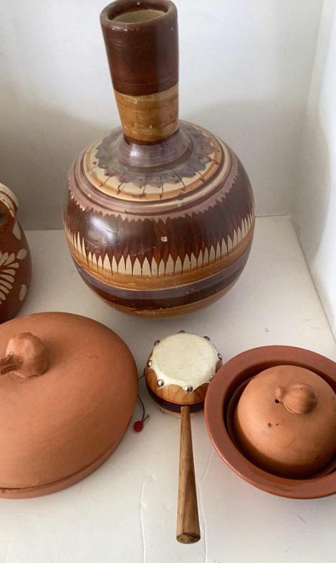 Photo 3 of 7 PIECE MEXICAN CLAY POTTERY 