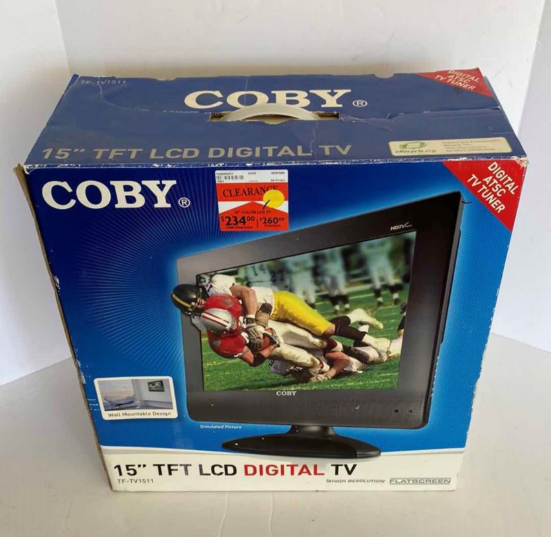 Photo 1 of COBY 15” TFT LCD DIGITAL TV TESTED 