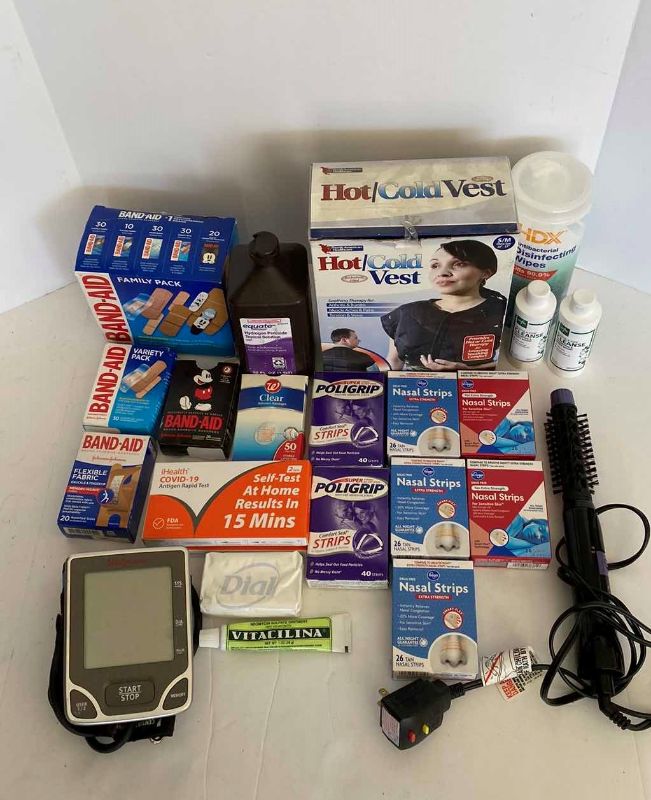 Photo 1 of MULTIPLE SUNDRY ITEMS, BLOOD PRESSURE MONITOR
