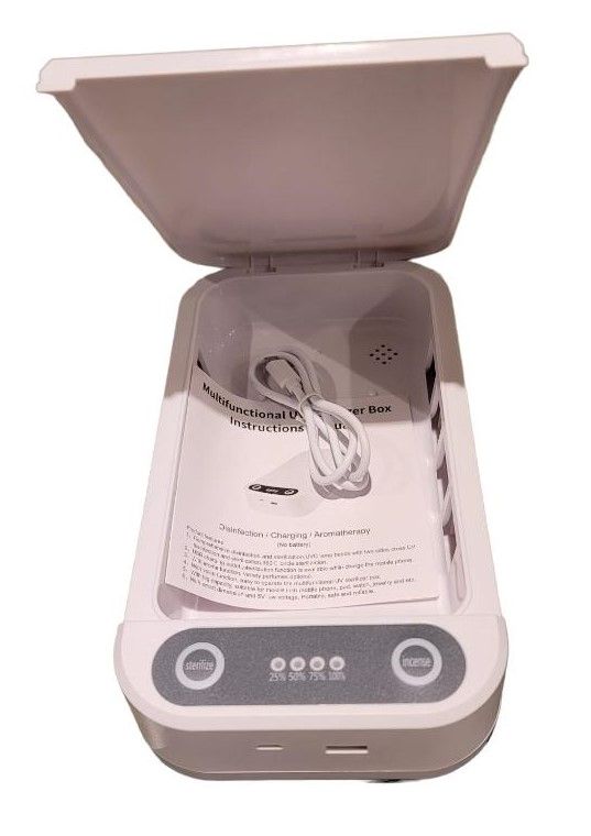 Photo 1 of UV-C  MULTIFUNCTIONAL SANITIZER BOX FOR SMART PHONE, JEWELRY AND HOUSEHOLD ITEMS