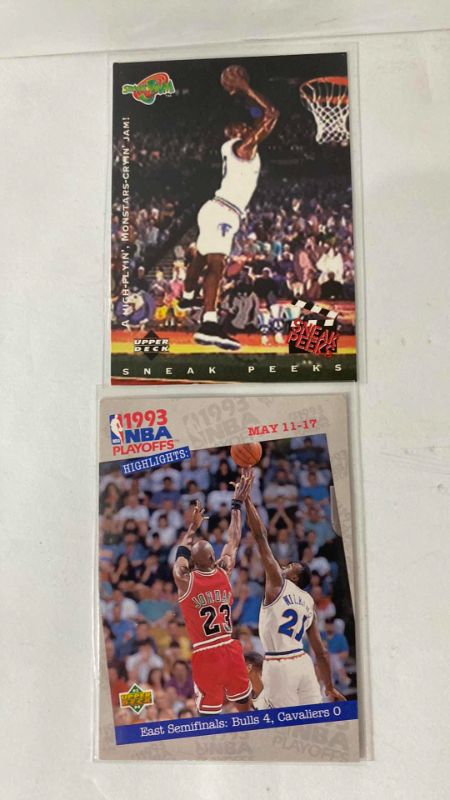 Photo 3 of 8 COLLECTIBLE BASKETBALL CARDS - MICHAEL JORDAN AND MAGIC JOHNSON