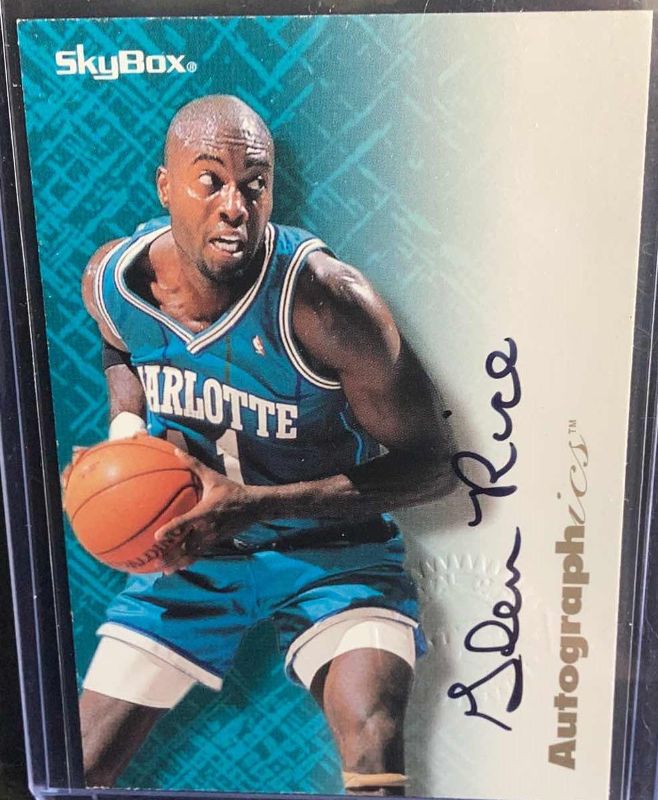 Photo 1 of 1996 GLEN RICE AUTOGRAPH SKYBOX