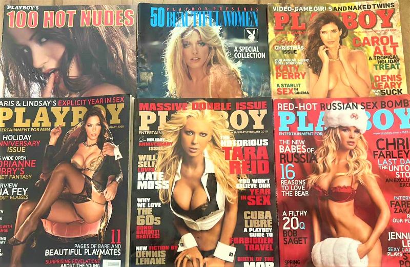 Photo 1 of 6 PLAYBOY MAGAZINES