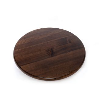 Photo 1 of DARK WOOD LAZY SUSAN 17'' WIDE