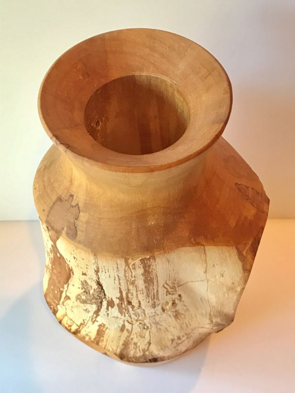 Photo 4 of UNIQUE CARVED WOOD VASE FROM MONTANA 14”