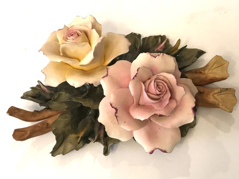 Photo 4 of CAPODIMONTE PORCELAIN ROSES 