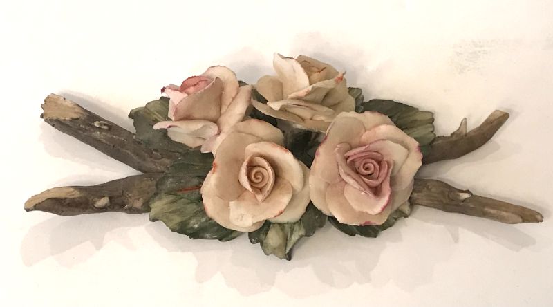 Photo 2 of CAPODIMONTE PORCELAIN ROSES 