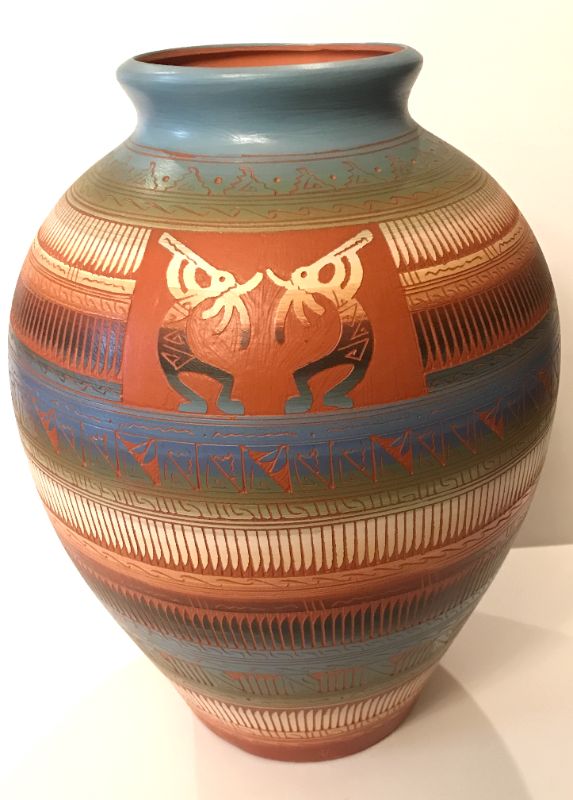 Photo 1 of NATIVE AMERICAN KOKOPELLI HAND CRAFTED POTTERY 
H - 14 “