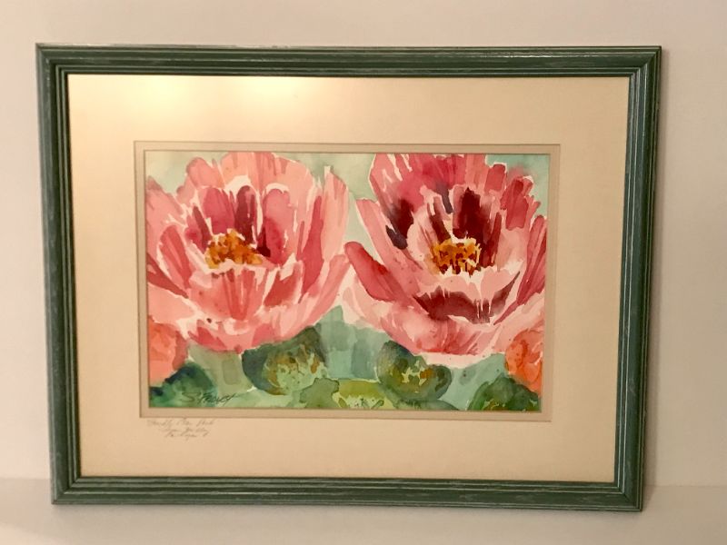Photo 1 of S. FRIDEY FRAMED SIGNED WATERCOLOR PAINTING 17.5"x15"