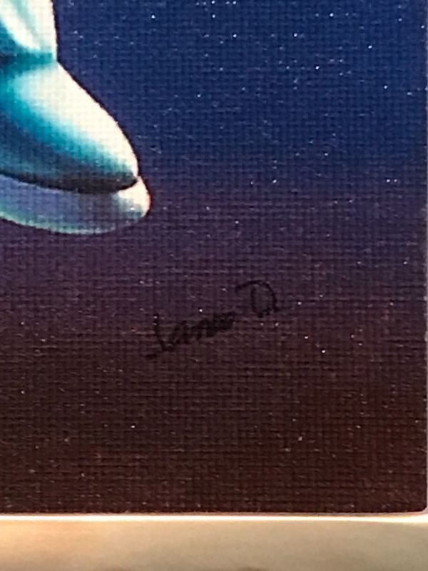 Photo 2 of DOLPHIN PAINTING ON CANVAS - SIGNED BY ARTIST 10”x12”