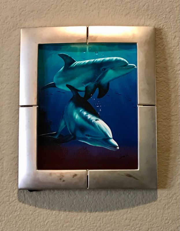 Photo 1 of DOLPHIN PAINTING ON CANVAS - SIGNED BY ARTIST 10”x12”