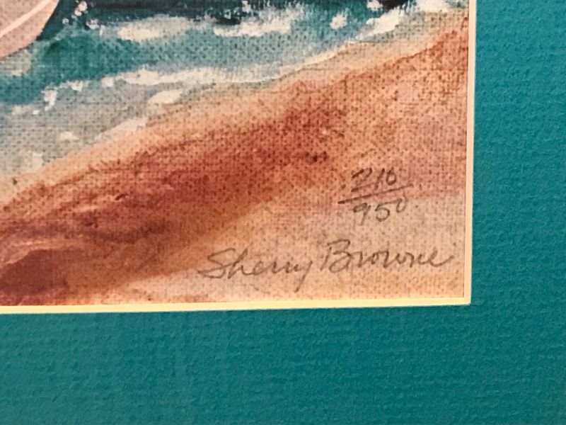 Photo 2 of SHERRY BROWNE SIGNED & NUMBERED WATERCOLOR ARTWORK 
22.5”x19”