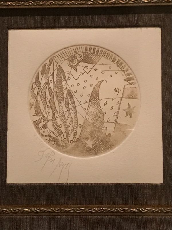 Photo 2 of MARKUS CSABA FRAMED ETCHING "HERO OF PARTHENON"- SIGNED & NUMBERED WITH COA & APPRAISAL