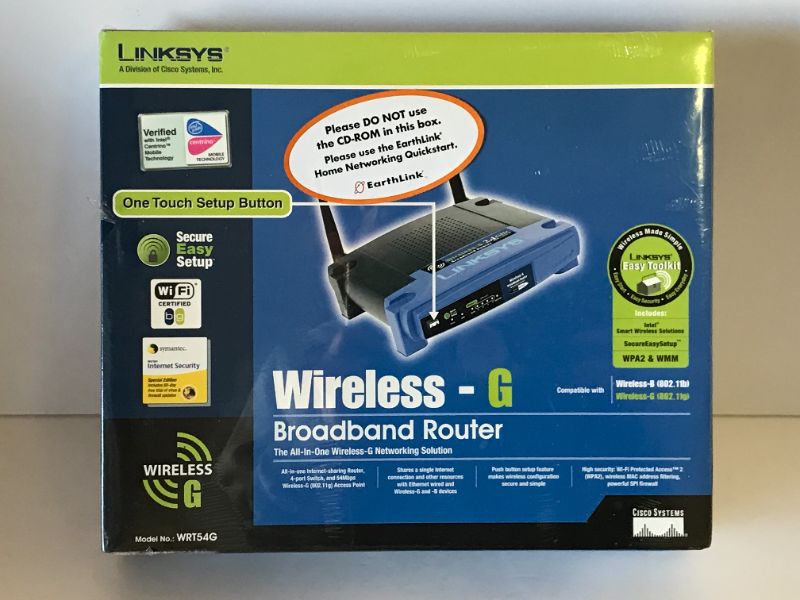 Photo 3 of NIB LINKSYS WIRELESS-G ROUTER & USB NETWORK ADAPTER