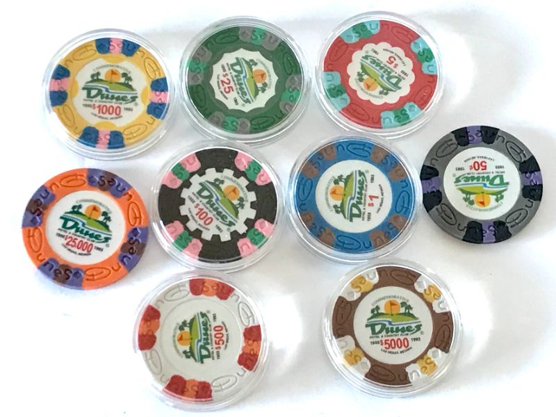 Photo 1 of DUNES HOTEL & CASINO COMMEMORATIVE POKER CHIPS