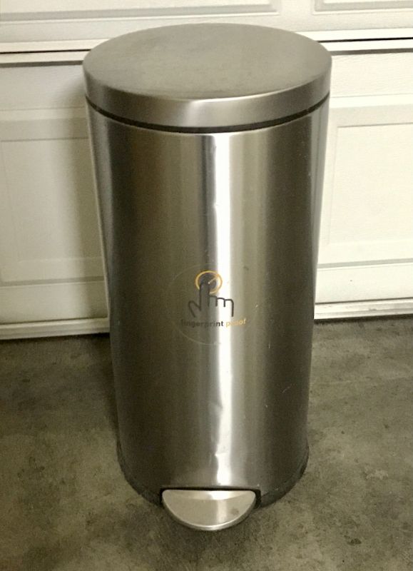 Photo 1 of STAINLESS STEEL TRASH CAN