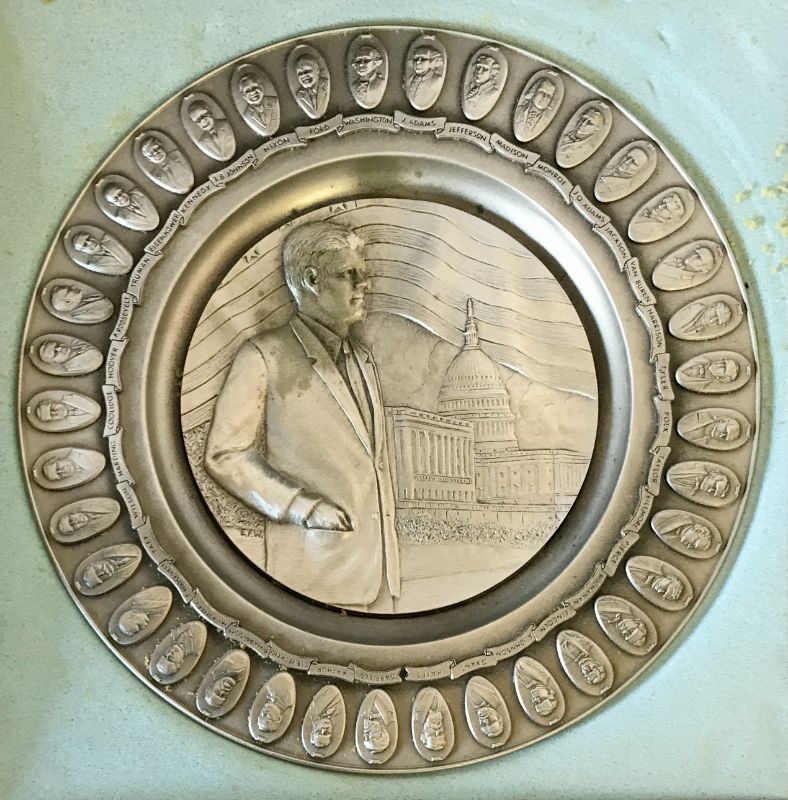 Photo 2 of JFK INTERNATIONAL PEWTER LIMITED EDITION COLLECTOR PLATE