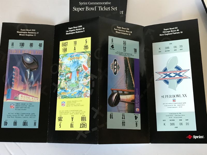 Photo 9 of SUPER BOWL COMMEMORATIVE COMPLETE TICKET SET - ALL 32