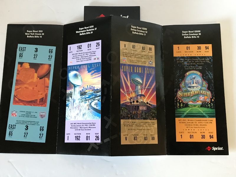 Photo 5 of SUPER BOWL COMMEMORATIVE COMPLETE TICKET SET - ALL 32