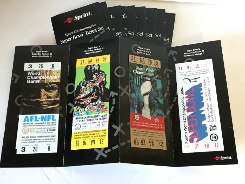 Photo 6 of SUPER BOWL COMMEMORATIVE COMPLETE TICKET SET - ALL 32