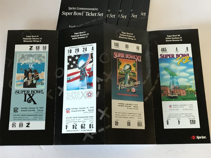 Photo 7 of SUPER BOWL COMMEMORATIVE COMPLETE TICKET SET - ALL 32